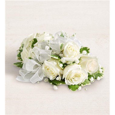 White Spray Rose Corsage